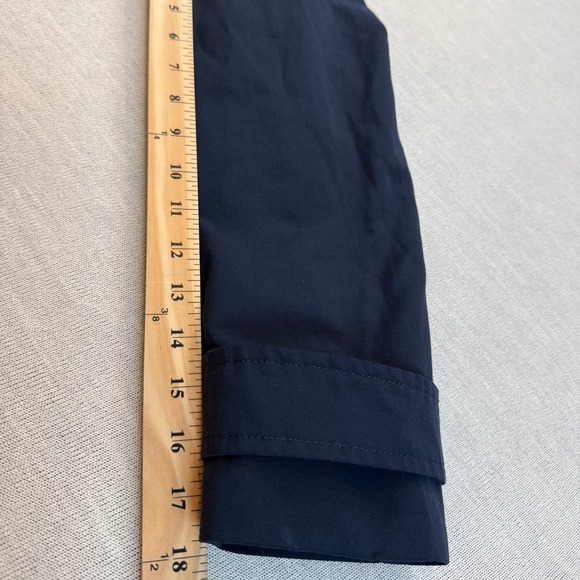 HUGO BOSS Men's Navy Blue Trench Coat Full Length Modern Classic Style Size 40R - Picture 8 of 16